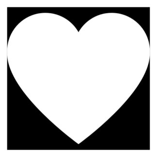 Heart Decal (White)